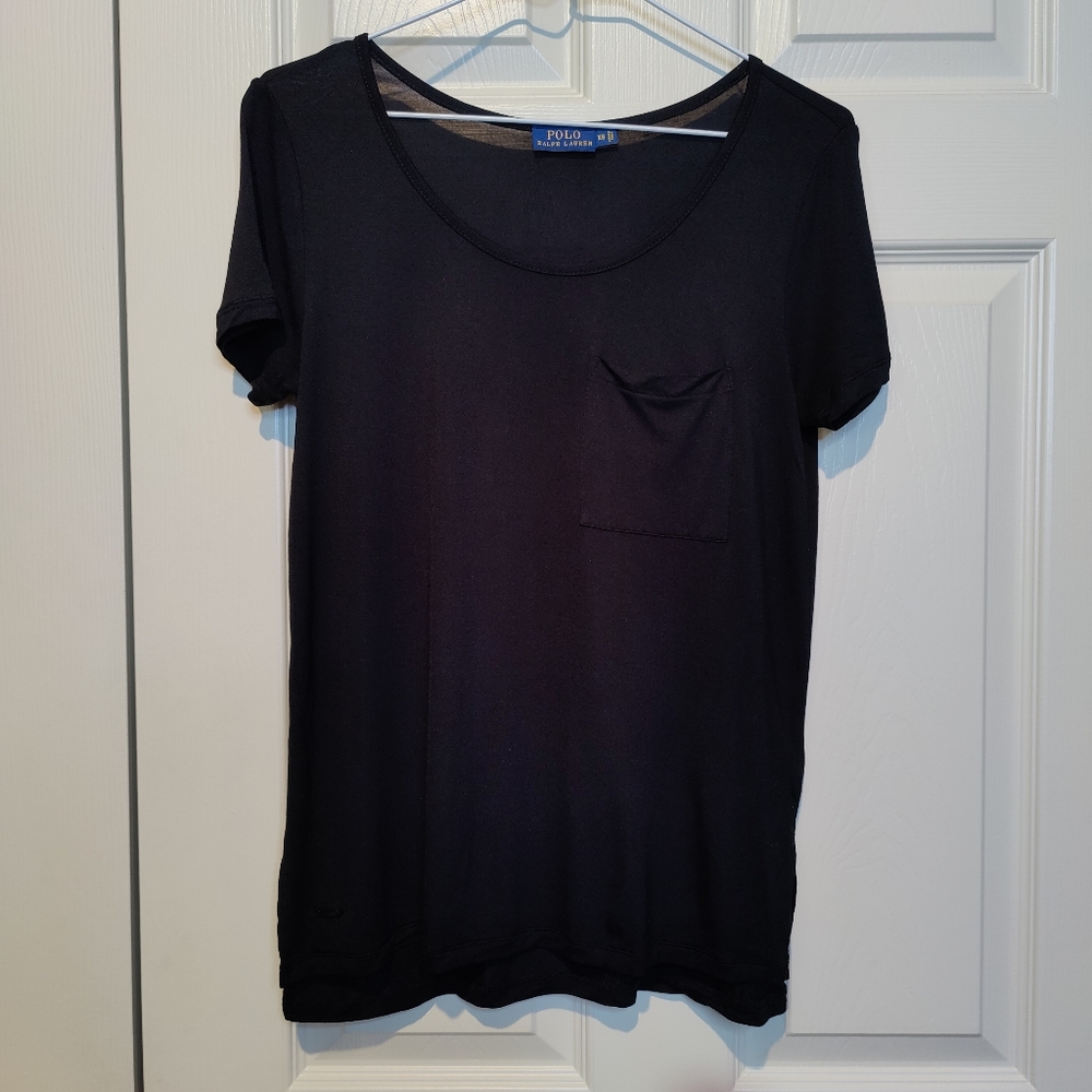 Polo Ralph Lauren black pocket tee XS